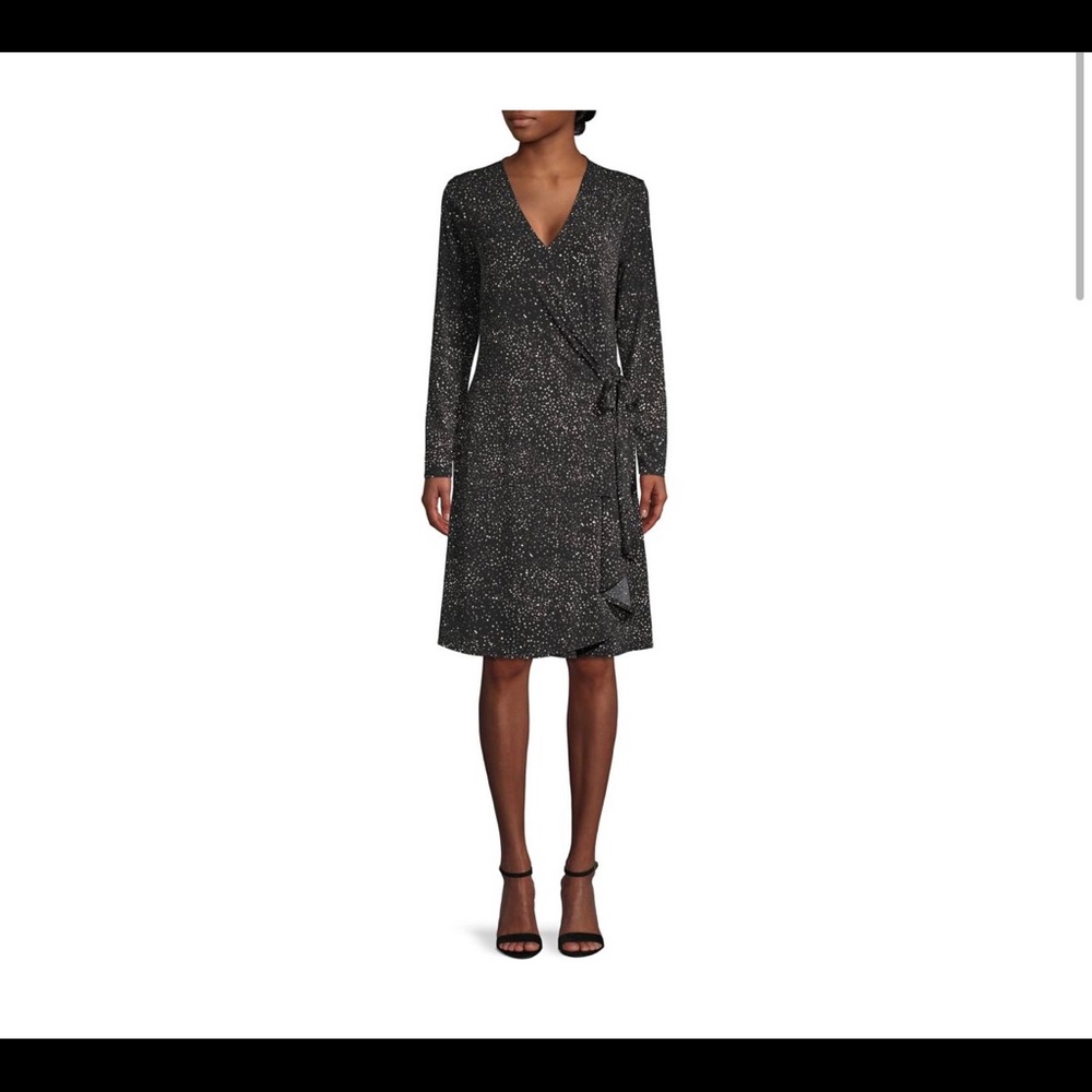 Printed wrap dress